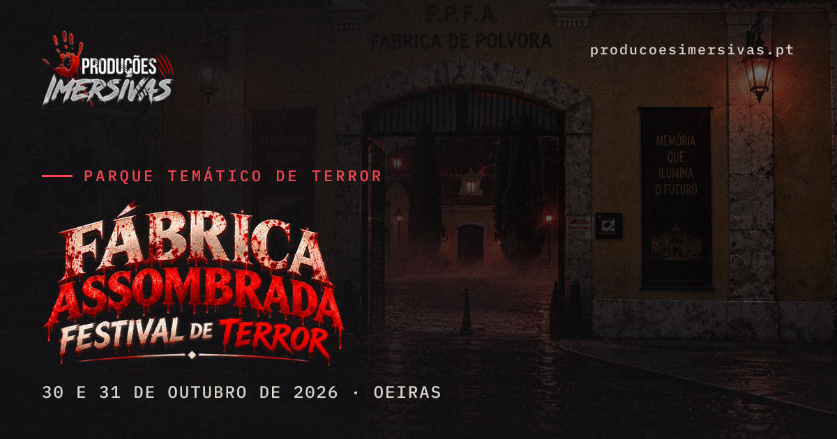Affiche officielle du festival Fábrica Assombrada à Oeiras